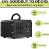 0zone Generator 30000mg - O3 Air Purifier for Home & Car, Ozone Machine Odor Removal for Smoke & Pet (Black)