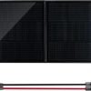 100Watt Foldable Solar Panel 23% Efficiency for Portable Power Station Ultra Thin Glass 1.1mm Surface with MC4 Connector for RV,Camping,Hiking,Travel