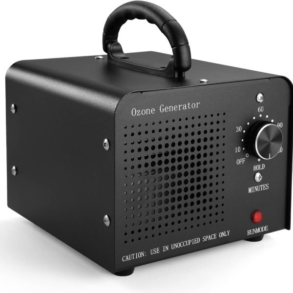 0zone Generator 30000mg - O3 Air Purifier for Home & Car, Ozone Machine Odor Removal for Smoke & Pet (Black)