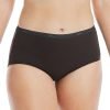Hanes Women's High-Waisted Brief Panties, 6-Pack, Moisture-Wicking Cotton Brief Underwear (Colors May Vary)