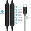 USB C Headphone for Samsung S23 FE S22 S21 S20 A53 A54 Wired Earbuds Magnetic in-Ear Type C Earphone with Microphone Volume Control Bass Stereo Noise Canceling for iPhone 15 Pro Max Pixel 6 6a 7a 8 5