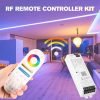 LM091+WB5 WiFi Remote Controller Kit for RGB CCT RGBW Dimming LED Strip Lights, 4-Zone RF Wireless Control + DC12-24V 5-in-1 LED Controller Compatible with Alexa Google Home Smart Life Tuya APP