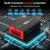 4000 Watt Power Inverter 12V DC to 110V AC Car Inverter with 4 AC Outlets, 30W Type-C Port, 3.1A USB Port, Remote Controller on LCD Screen, Peak 8000W Car Converter for Truck,Vehicles,Trip