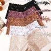 Sexy Women's Underwear Lace Shorts V Waist Breathable Cheeky Panties Boyshorts Underwear Women 5 Pack